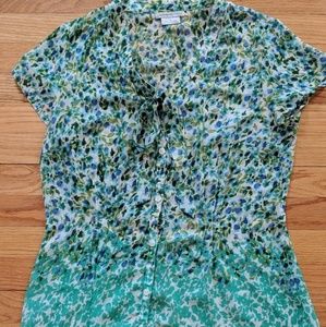 Flower print blouse